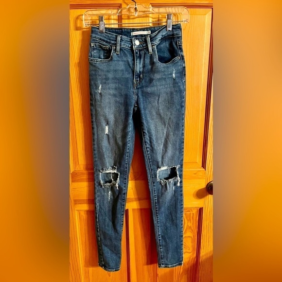 Levi's Denim - Levi’s 721 High Rise Skinny Distressed Size Women’s 25 Grunge Punk Bodycon Class